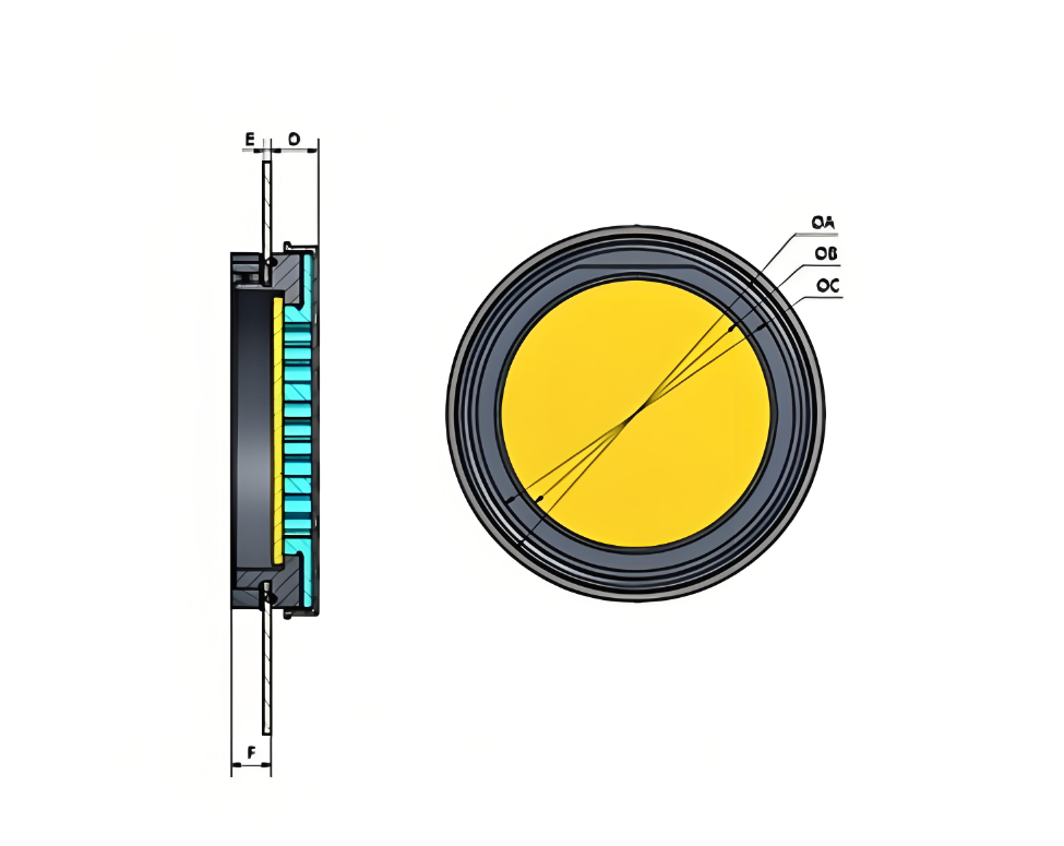 Infrared temperature measurement window